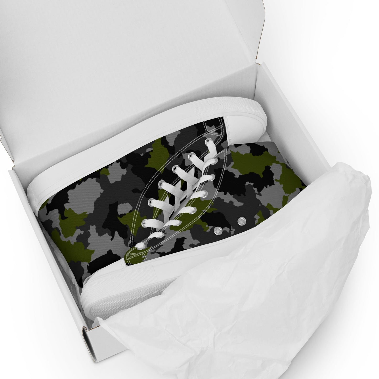 Alpha Jungle CAMO Mens high top canvas shoes - High Top Canvas Shoes