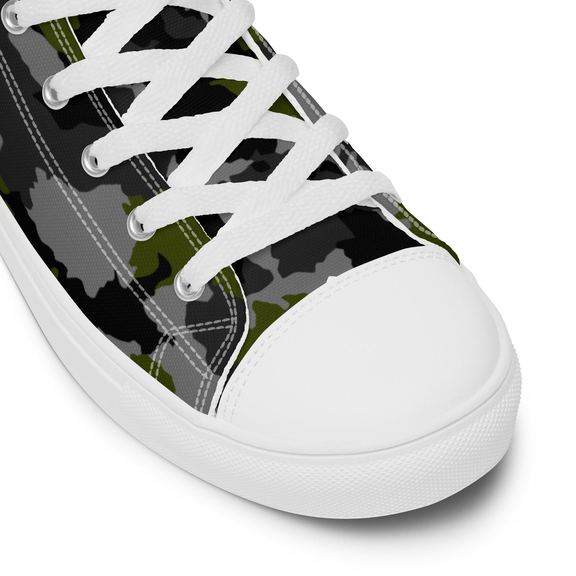Alpha Jungle CAMO Mens high top canvas shoes - High Top Canvas Shoes