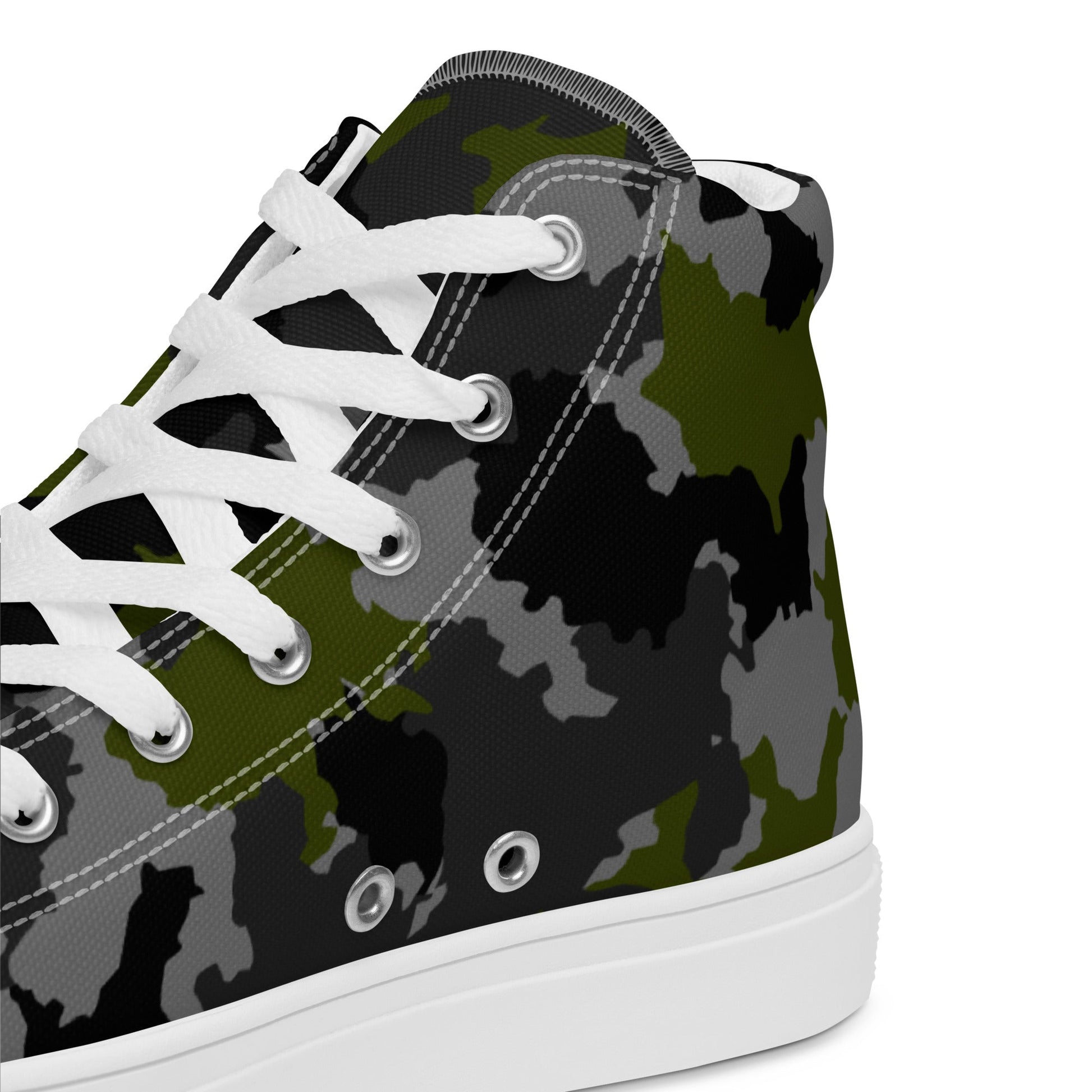 Alpha Jungle CAMO Mens high top canvas shoes - High Top Canvas Shoes