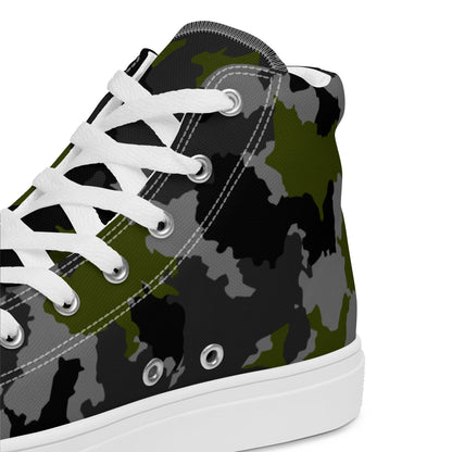 Alpha Jungle CAMO Mens high top canvas shoes - High Top Canvas Shoes