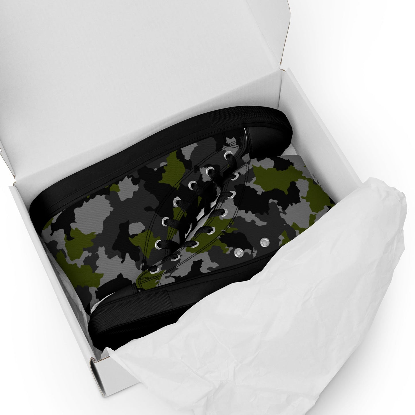 Alpha Jungle CAMO Mens high top canvas shoes - High Top Canvas Shoes