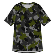 Alpha Jungle CAMO Mens Short-Sleeve Rash Guard - 2XS - SS