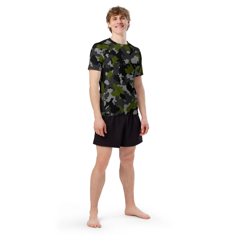 Alpha Jungle CAMO Mens Short-Sleeve Rash Guard - SS