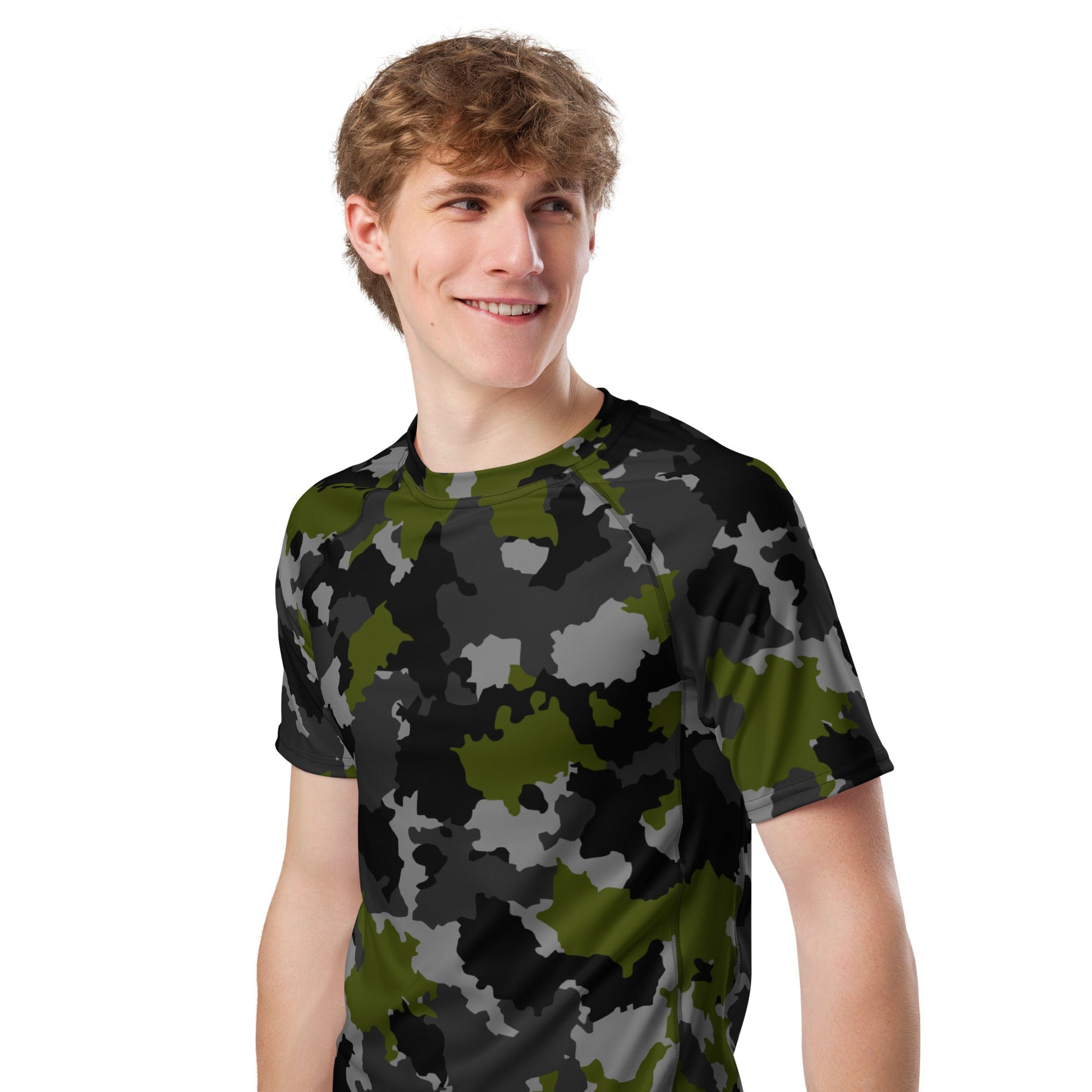 Alpha Jungle CAMO Mens Short-Sleeve Rash Guard - Short-sleeve Guards