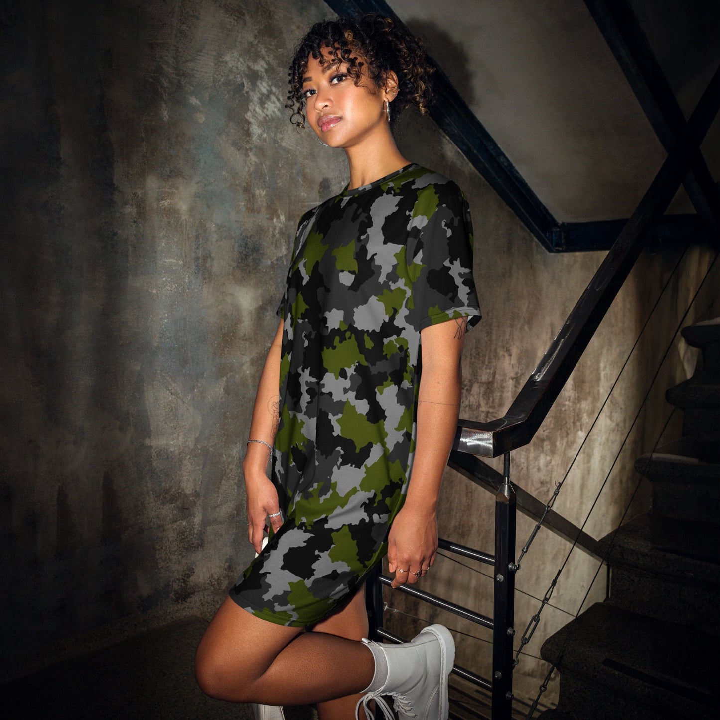 Alpha Jungle CAMO T-shirt dress - Womens T-Shirt Dresses