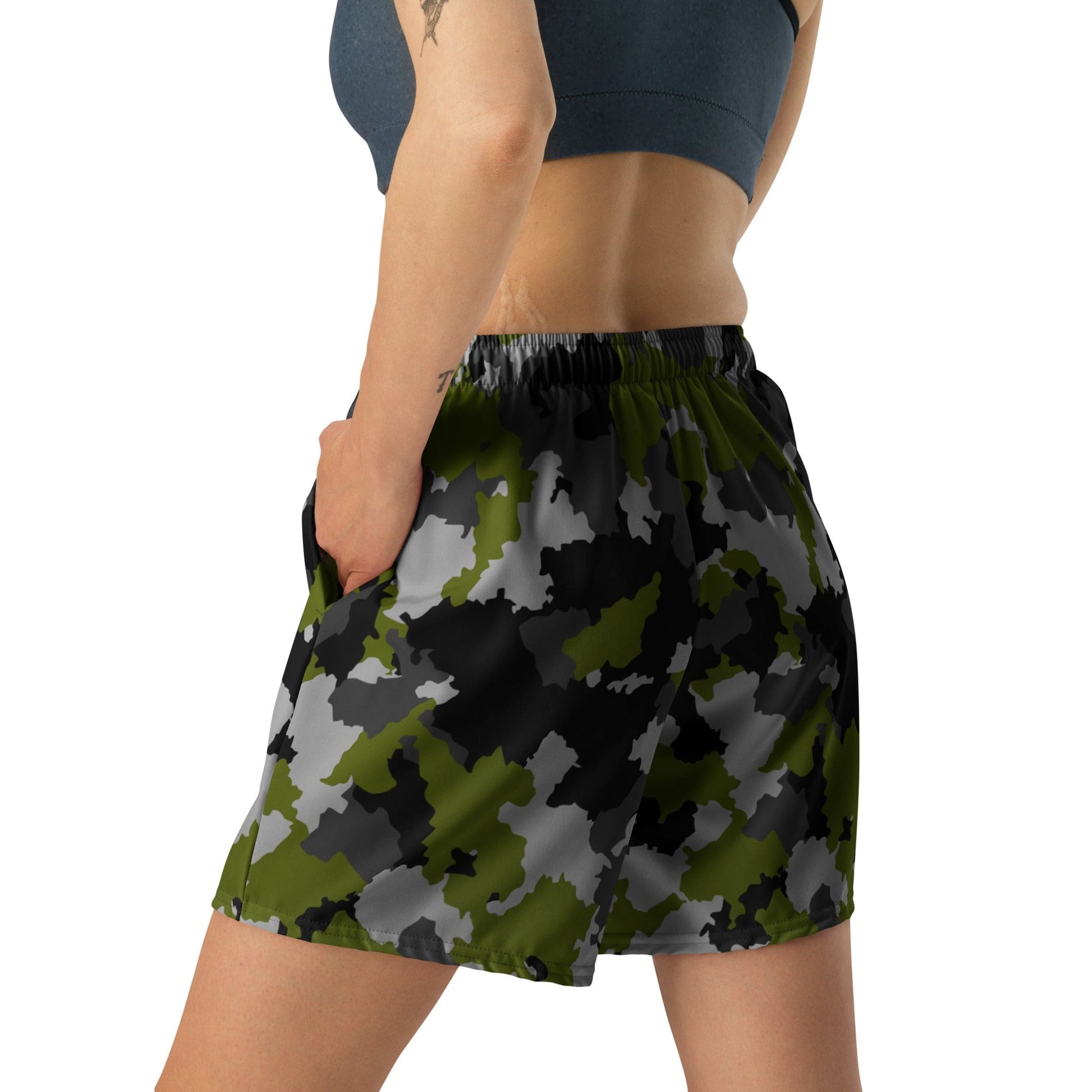 Alpha Jungle CAMO Unisex Athletic Long Shorts