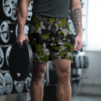 Alpha Jungle CAMO Unisex Athletic Long Shorts - XS
