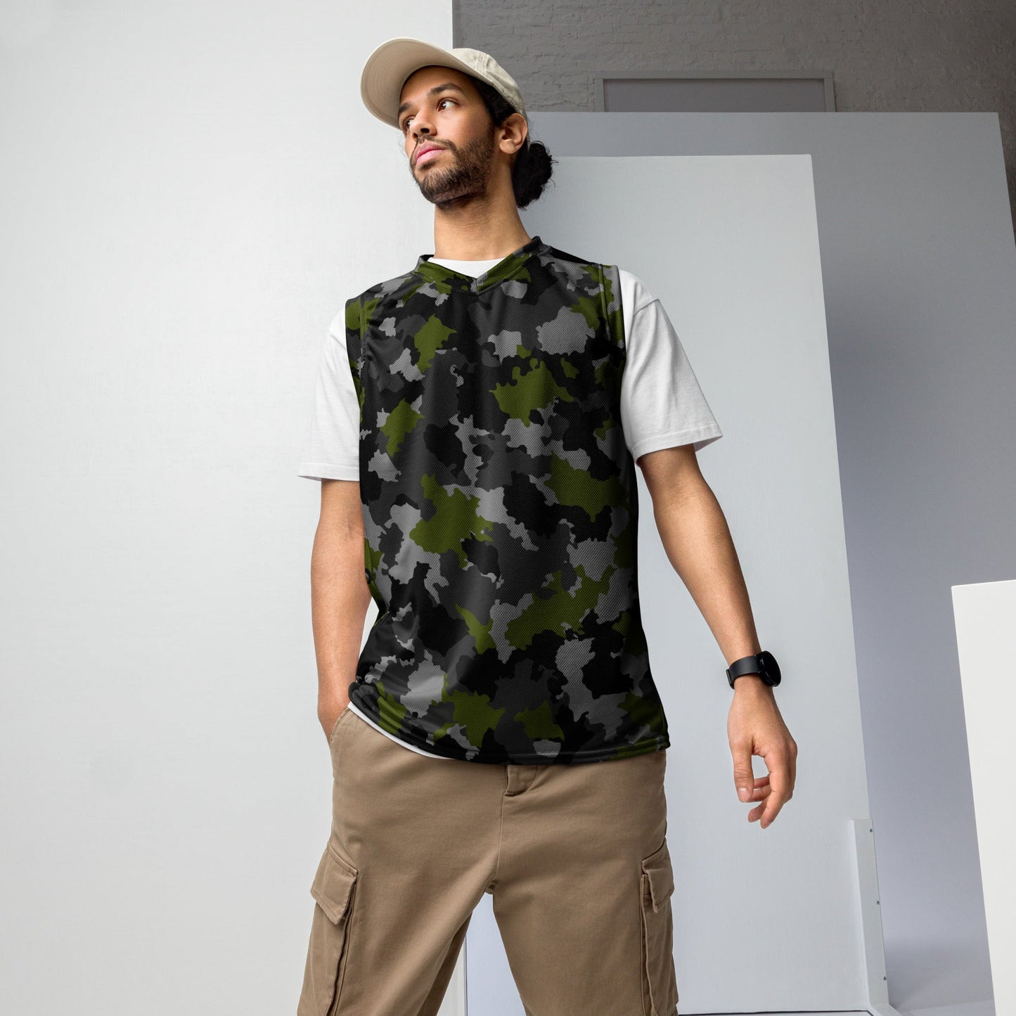 Alpha Jungle CAMO unisex basketball jersey - 2XS - Basketball Jerseys