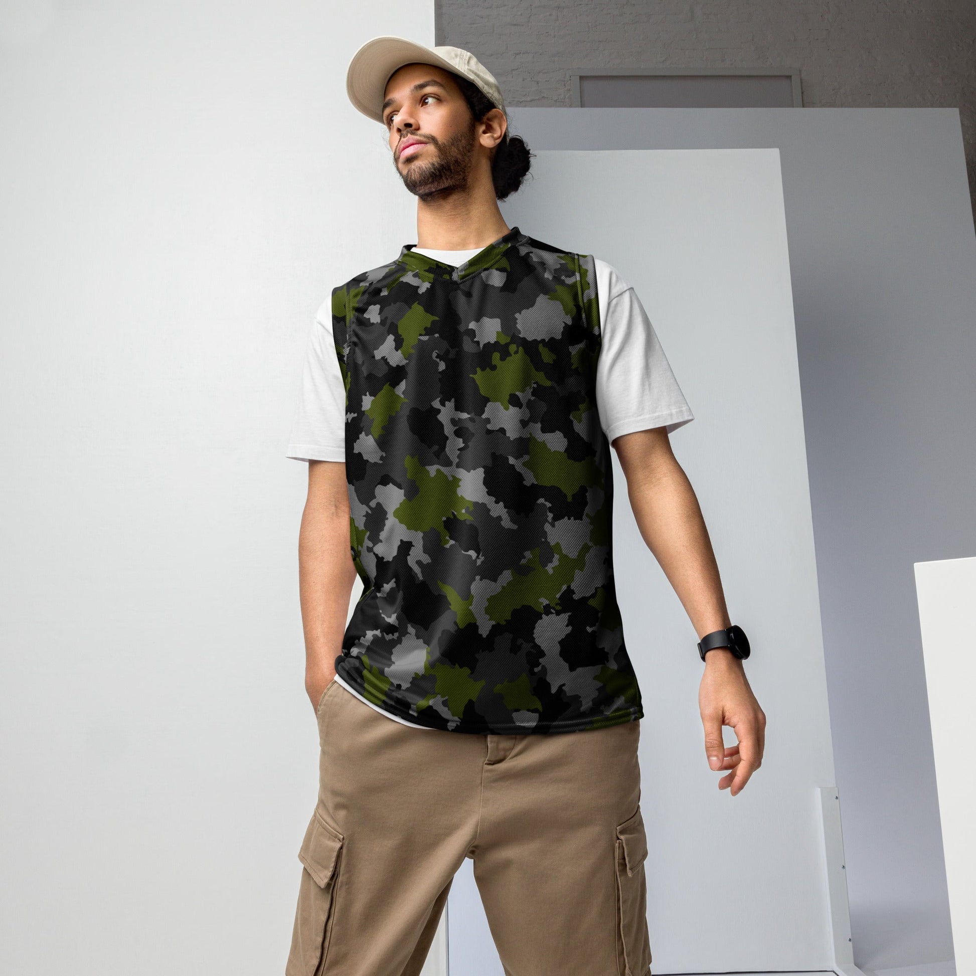 Alpha Jungle CAMO unisex basketball jersey - 2XS - Basketball Jerseys