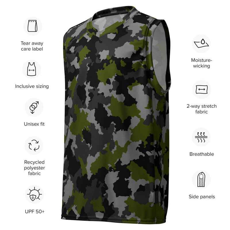Alpha Jungle CAMO Unisex Basketball Jersey