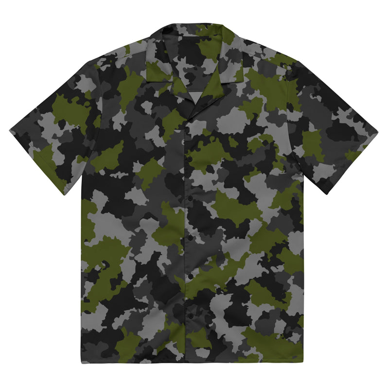 Alpha Jungle CAMO Unisex Short-Sleeve Button Shirt - 2XS - Button-Up