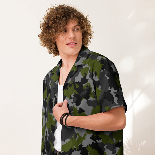 Alpha Jungle CAMO Unisex button shirt - Button Shirts