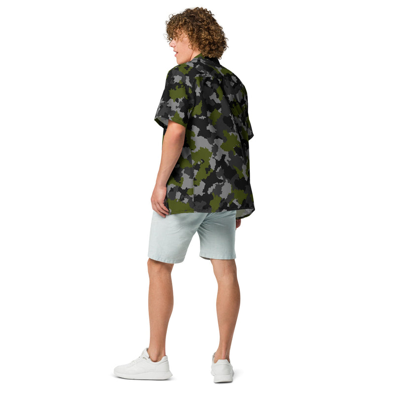 Alpha Jungle CAMO Unisex Short-Sleeve Button Shirt - Button-Up