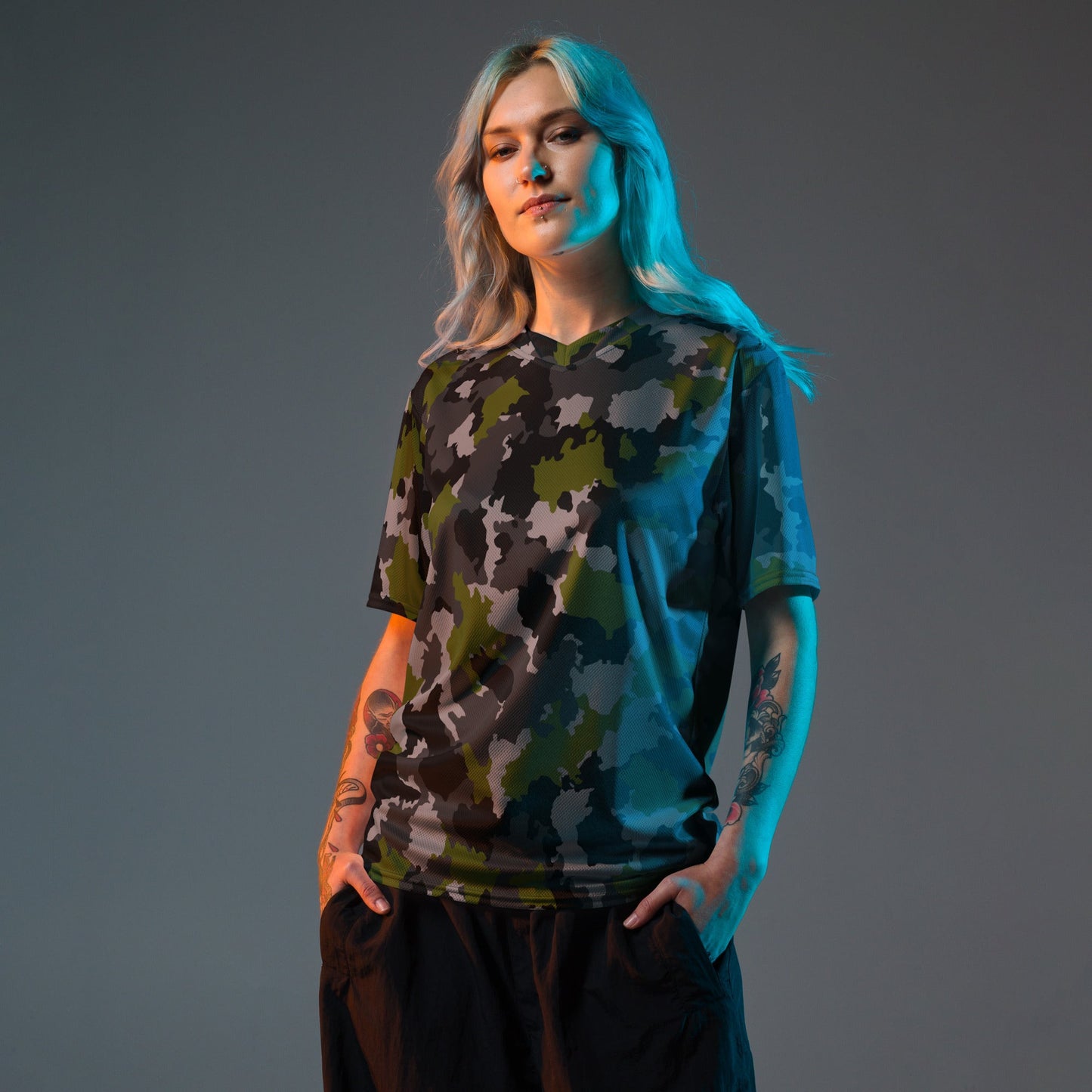 Alpha Jungle CAMO unisex sports jersey - Sports Jerseys