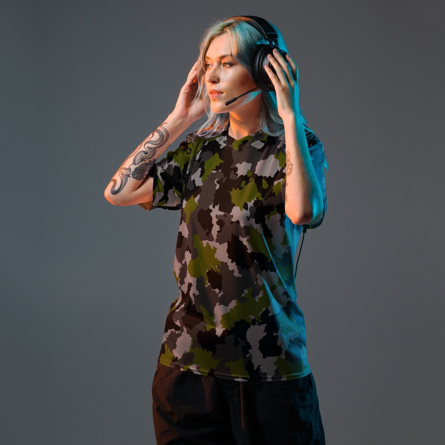 Alpha Jungle CAMO unisex sports jersey - Sports Jerseys