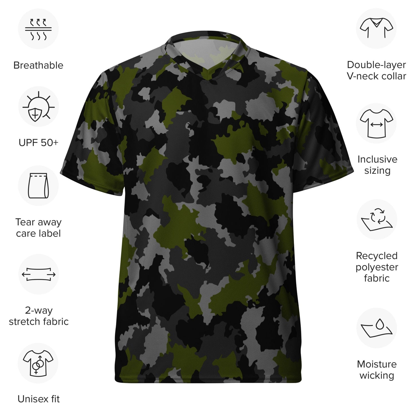 Alpha Jungle CAMO unisex sports jersey - Sports Jerseys
