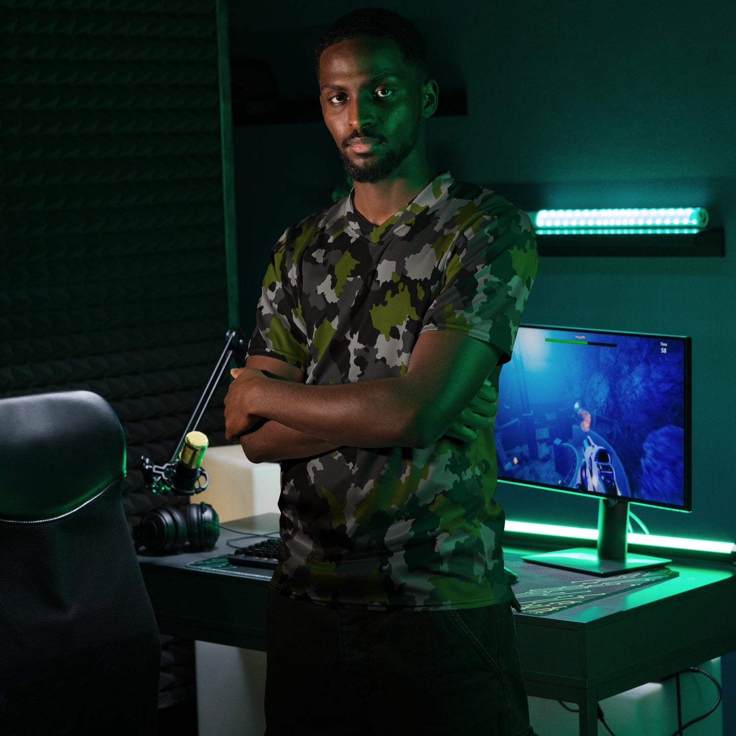 Alpha Jungle CAMO unisex sports jersey - Sports Jerseys