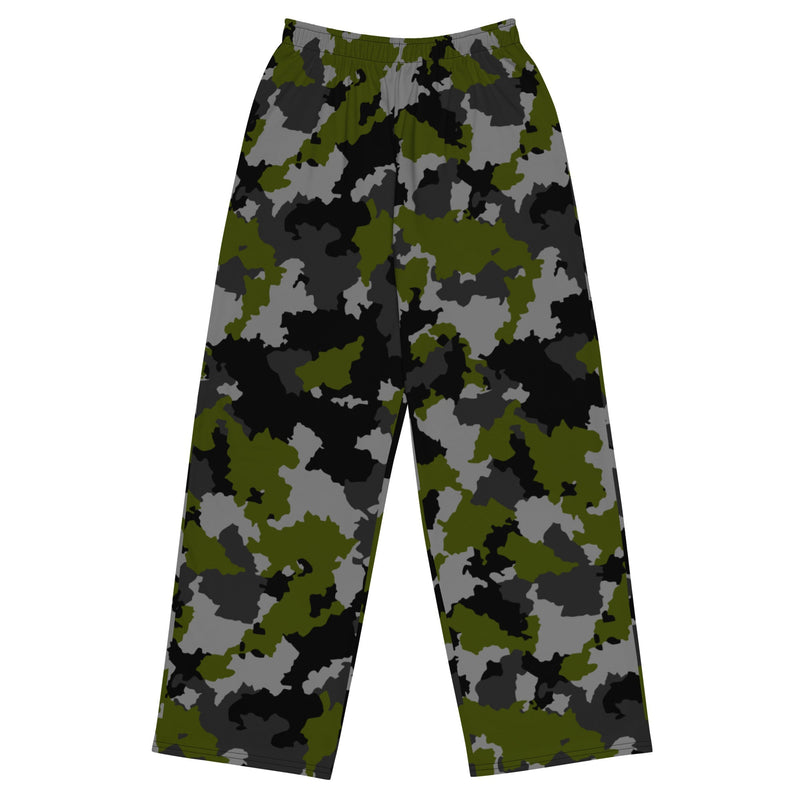 Alpha Jungle CAMO Unisex Wide-Leg Leisure Pants - 2XS - Pant