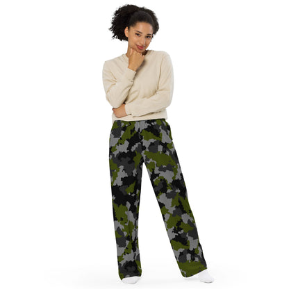 Alpha Jungle CAMO unisex wide-leg pants - Unisex Wide-Leg Pants