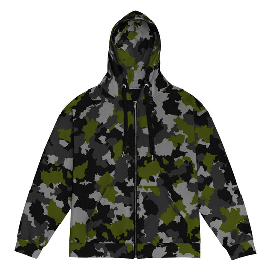 Alpha Jungle CAMO Unisex zip hoodie - 2XS - Zip Hoodies