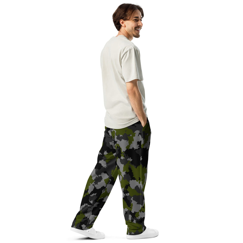 Alpha Jungle CAMO Unisex Wide-Leg Joggers