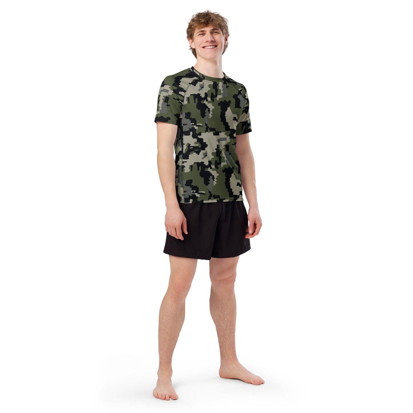 Alpine Invader CAMO Mens Short-Sleeve Rash Guard