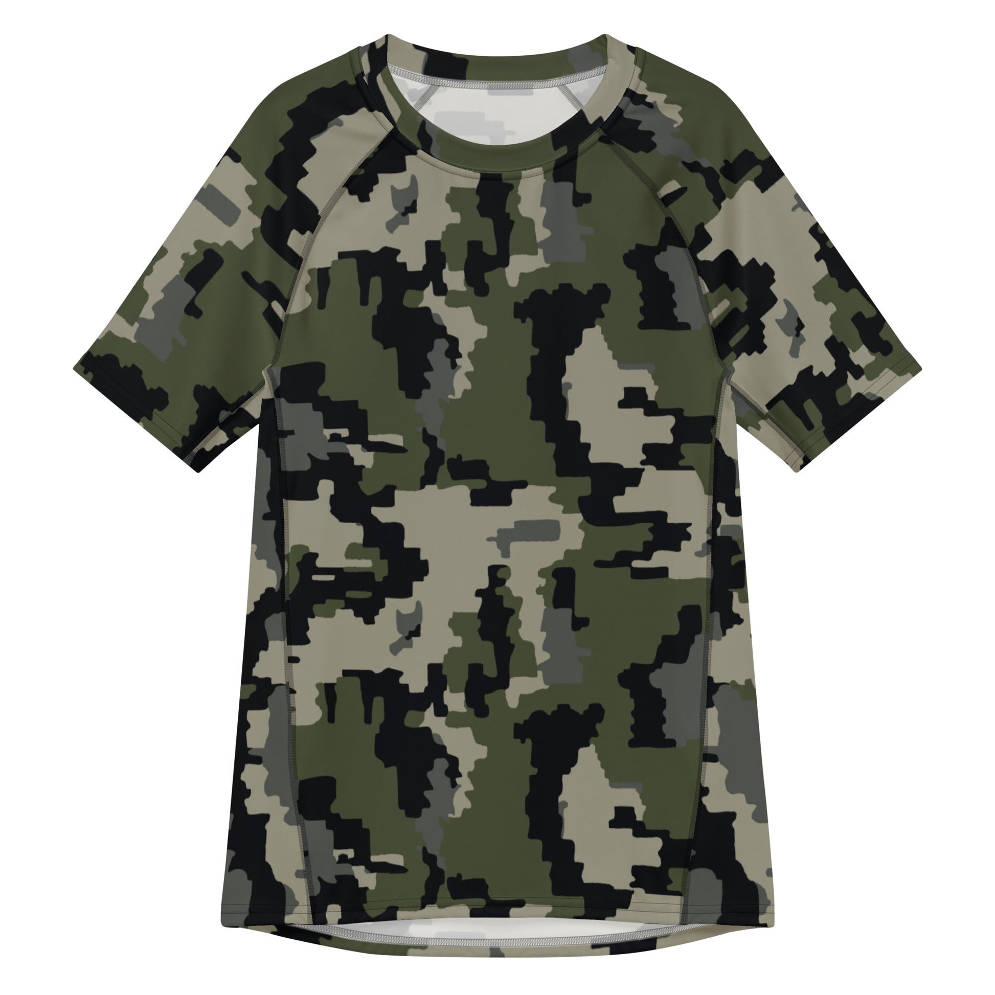 Alpine Invader CAMO Mens Short-Sleeve Rash Guard - 2XS