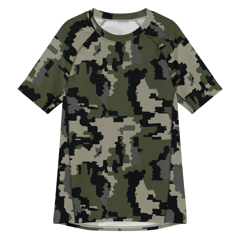 Alpine Invader CAMO Mens Short-Sleeve Rash Guard - 2XS
