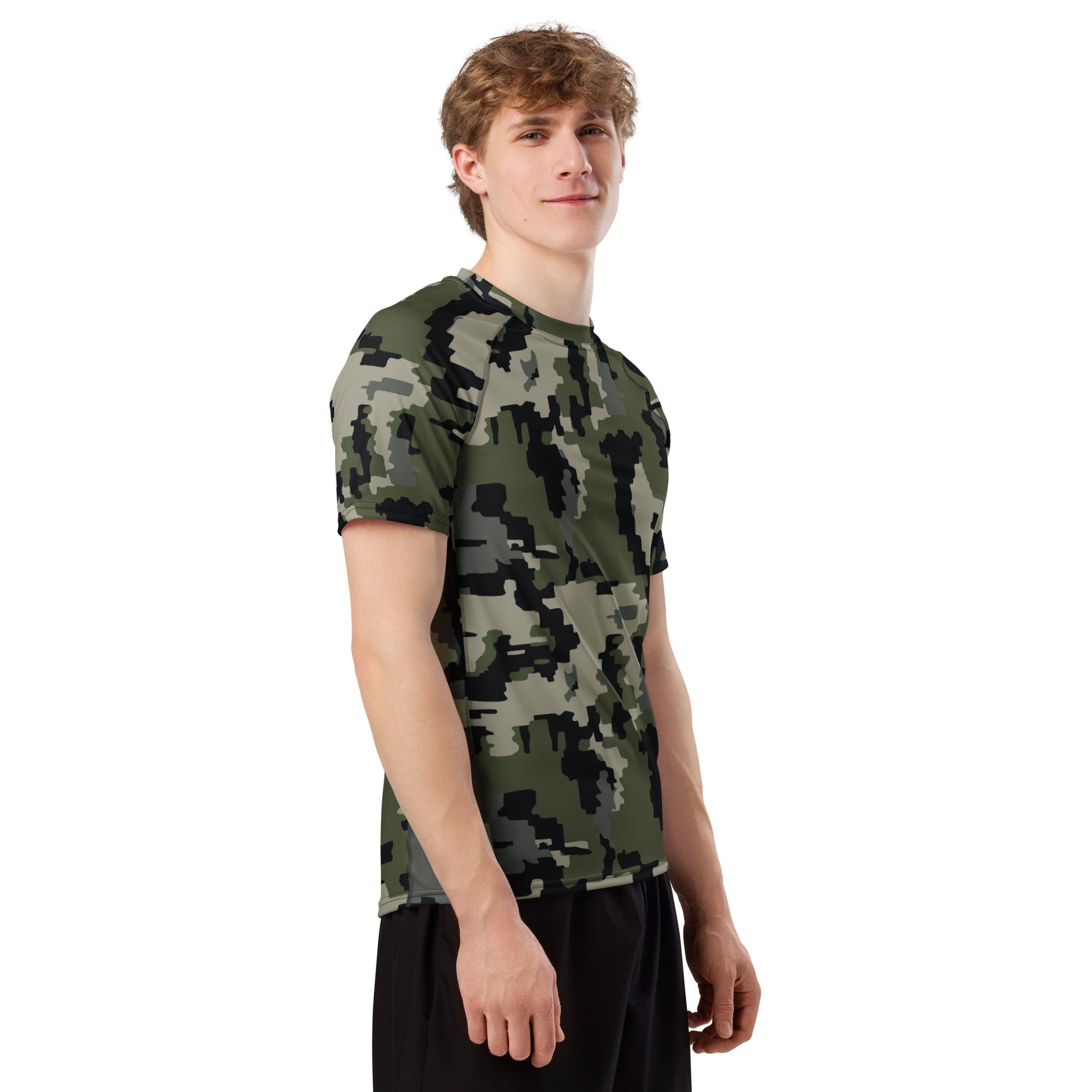 Alpine Invader CAMO Mens Short-Sleeve Rash Guard