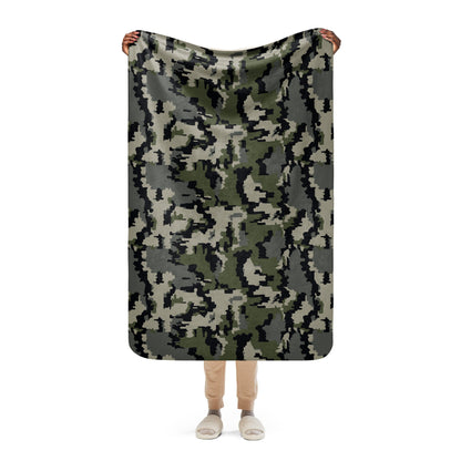 Alpine Invader CAMO Sherpa Blanket - 37″×57″