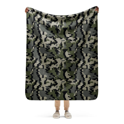 Alpine Invader CAMO Sherpa Blanket - 50″×60″