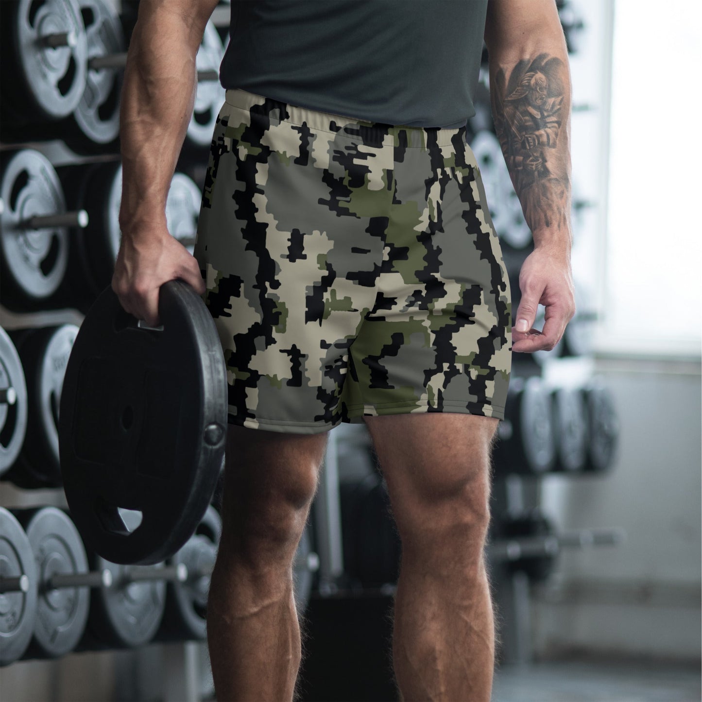 Alpine Invader CAMO Unisex Athletic Long Shorts - 2XS