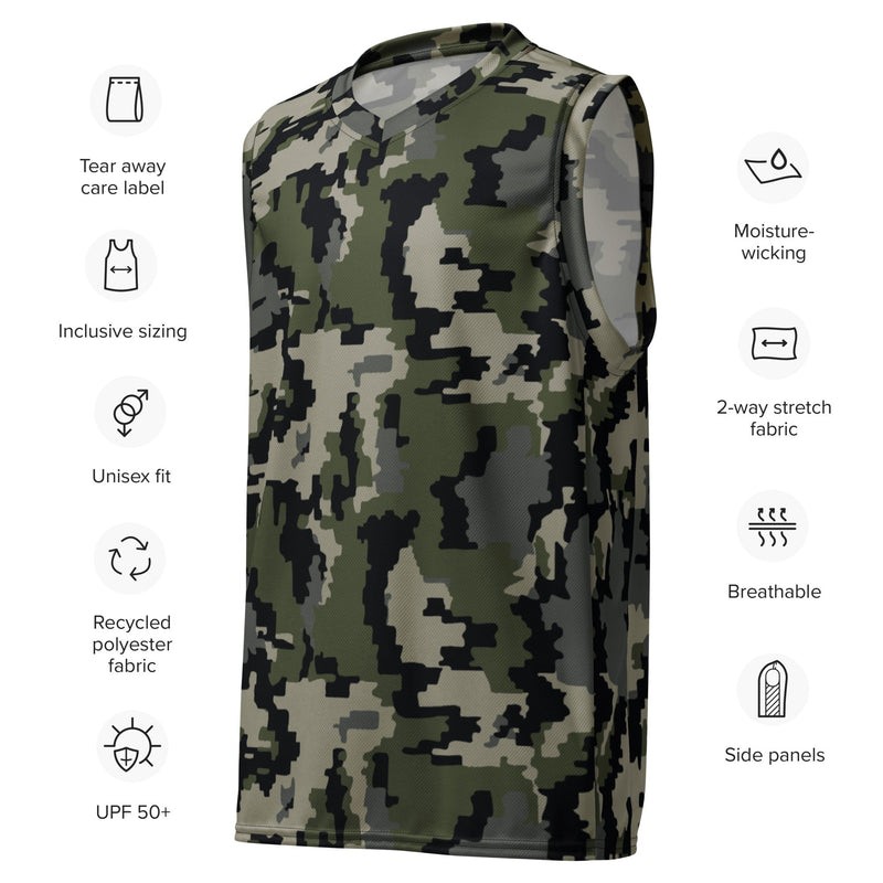 Alpine Invader CAMO Unisex Basketball Jersey