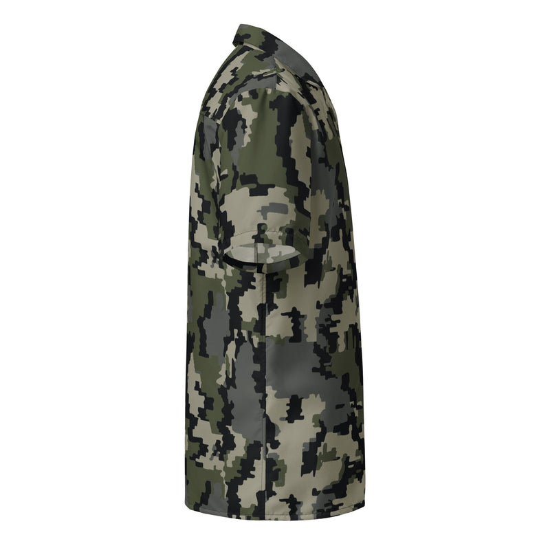 Alpine Invader CAMO Unisex Short-Sleeve Button Shirt - Button-Up