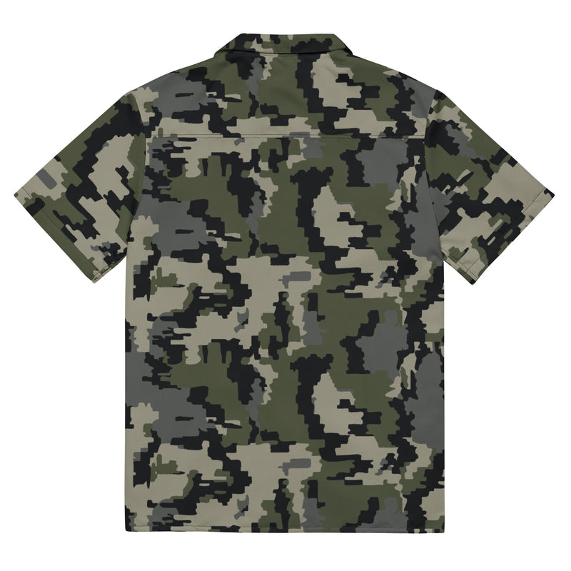 Alpine Invader CAMO Unisex Short-Sleeve Button Shirt - Button-Up