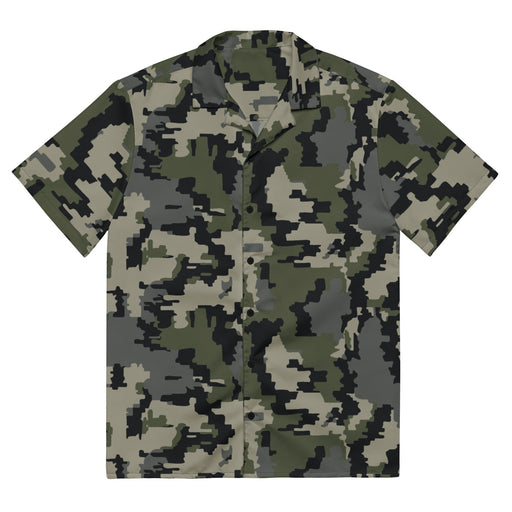 Alpine Invader CAMO Unisex Short-Sleeve Button Shirt - 2XS - Button-Up