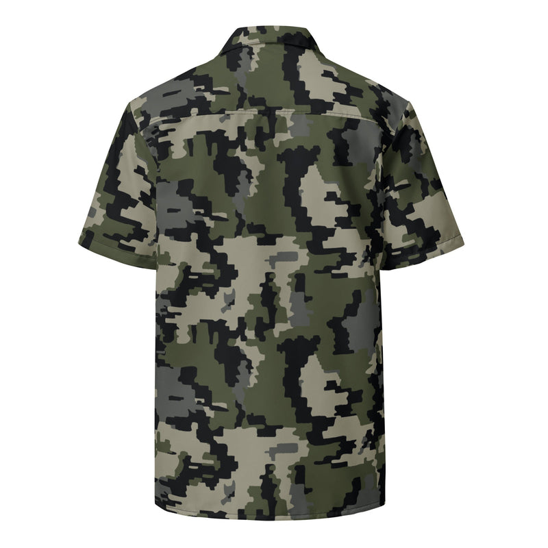 Alpine Invader CAMO Unisex Short-Sleeve Button Shirt - Button-Up