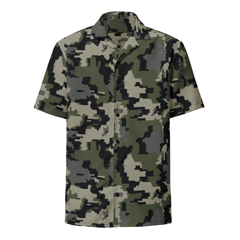 Alpine Invader CAMO Unisex Short-Sleeve Button Shirt - Button-Up