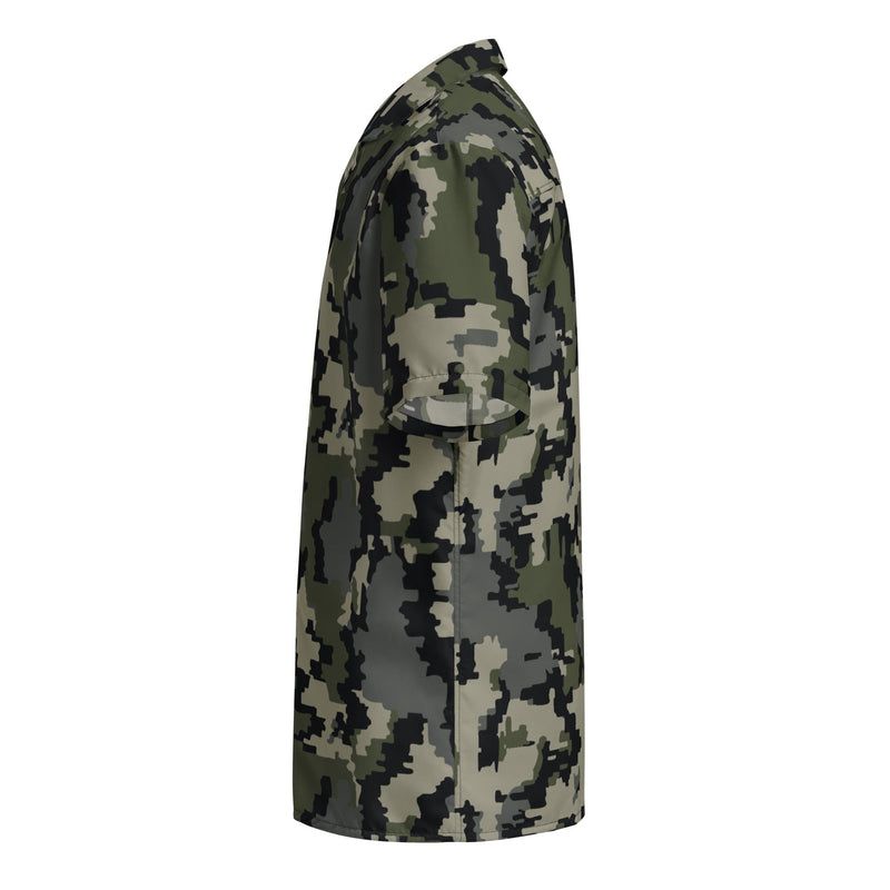 Alpine Invader CAMO Unisex Short-Sleeve Button Shirt - Button-Up