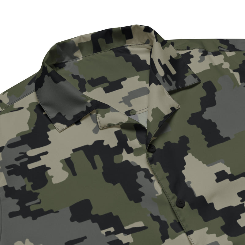 Alpine Invader CAMO Unisex Short-Sleeve Button Shirt - Button-Up