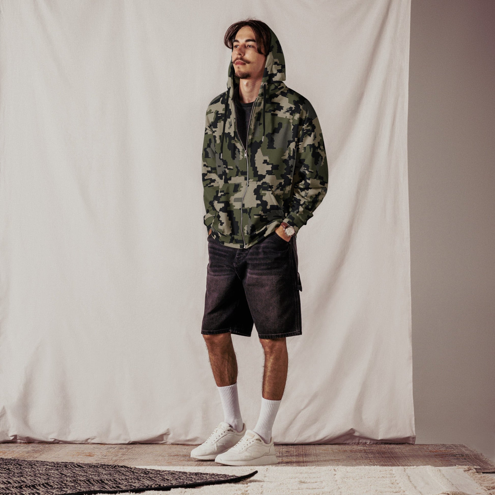 Alpine Invader CAMO Unisex Zip Hoodie