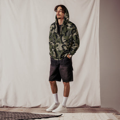Alpine Invader CAMO Unisex Zip Hoodie