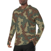 Ambush Tank Daimler-Benz Heritage CAMO Mens Sunscreen Sports Hoodie With Thumb Holes - S / White