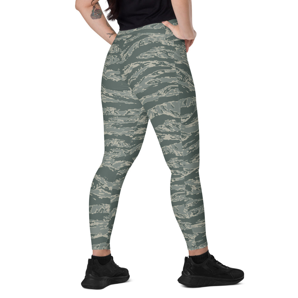 American Airman Battle Uniform (ABU) CAMO Leggings with pockets - 2XS - Womens With Pockets