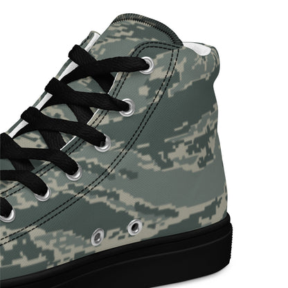 American Airman Battle Uniform (ABU) CAMO Men’s high top canvas shoes - Mens High Top Canvas Shoes