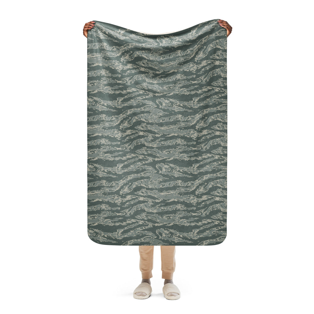 American Airman Battle Uniform (ABU) CAMO Sherpa blanket - 37″×57″ - Blanket