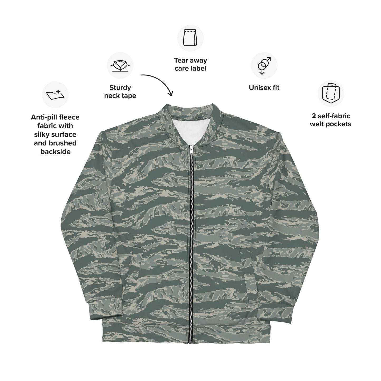 American Airman Battle Uniform (ABU) CAMO Unisex Bomber Jacket