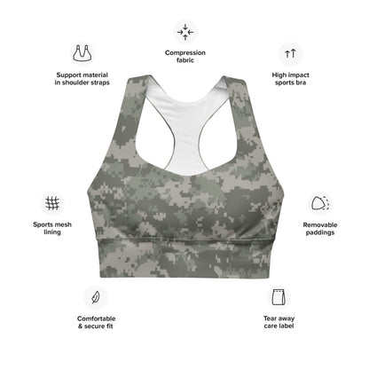 American Army Combat Uniform (ACU) CAMO Longline sports bra