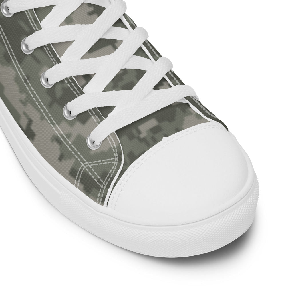 American Army Combat Uniform (ACU) CAMO Men’s high top canvas shoes - Mens High Top Canvas Shoes