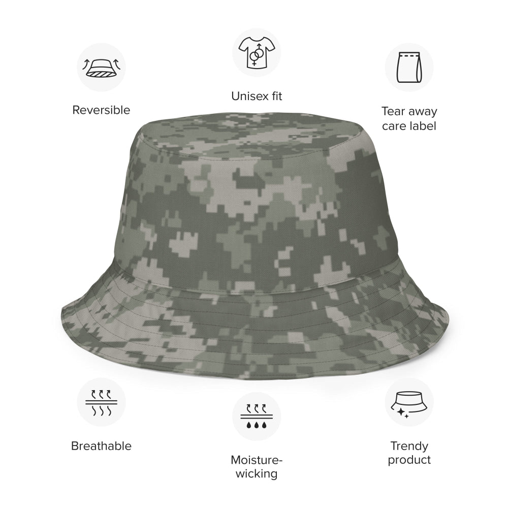 American Army Combat Uniform (ACU) CAMO Reversible bucket hat - Bucket Hat